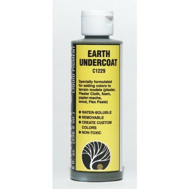 Woodland Scenics C1229 N/HO Earth Color Undercoat Earth 4 oz Train Scenery.