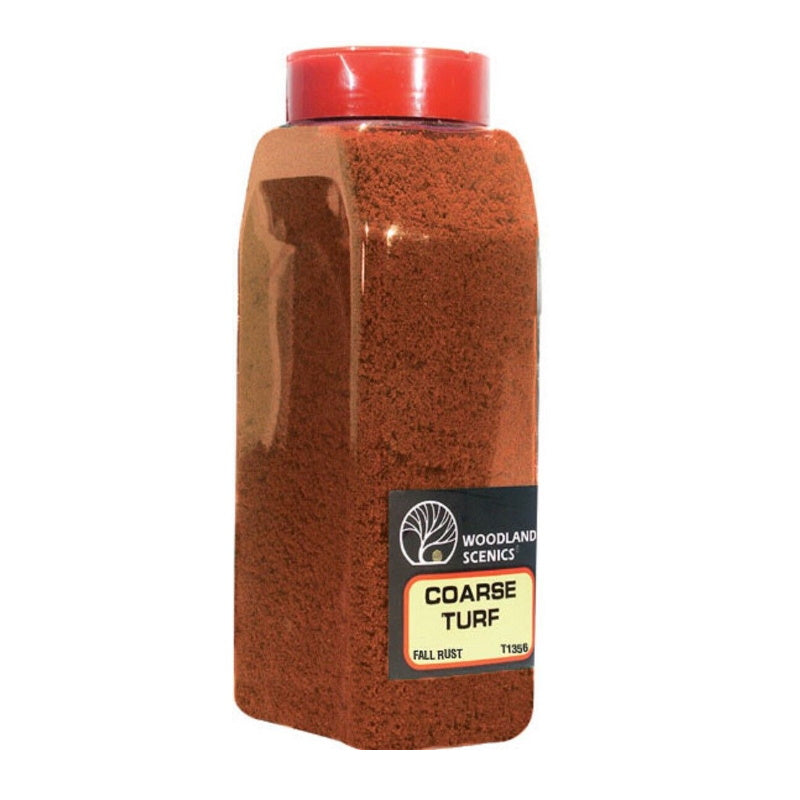 Woodland Scenics T1356 Turf Fine Coarse Fall Rust 32oz Train Scenery.