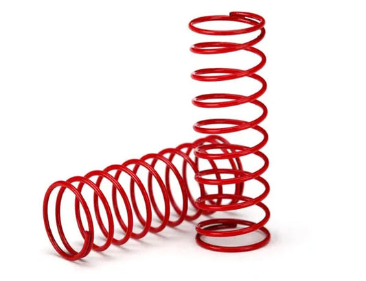 Traxxas TRA7667 Shock Springs (Red) (GTR) (0.412 Rate) - PowerHobby