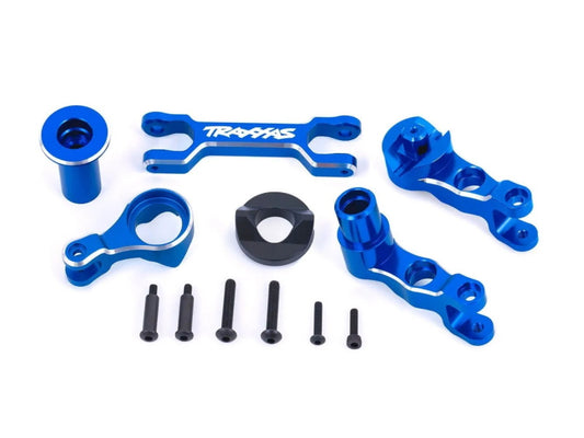 Traxxas 7746-BLUE - Aluminum Steering Bellcranks Blue For X-Maxx