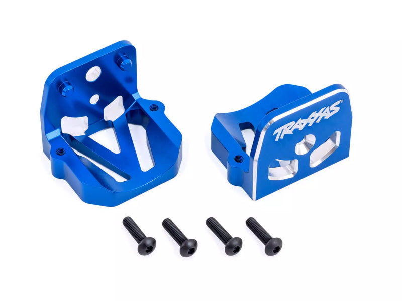 Traxxas 7760-BLUE - Motor Mount Aluminum Blue Front & Rear For XRT / X-Maxx