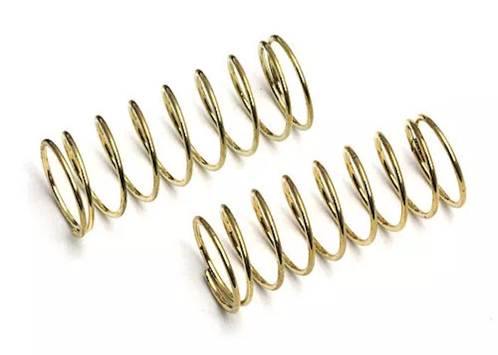 Team Associated 21203, 18T Rear Springs, gold, 2.35 lb/in