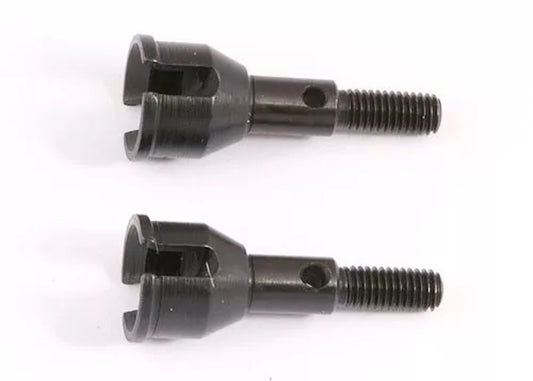 Team Associated 21283, RC18R Stub Axles Steel Black (2)