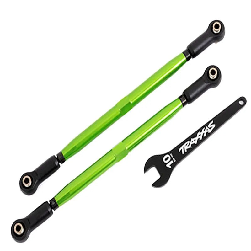 Traxxas TRA7897G X-Maxx WideMaxx Aluminum Front Toe Links (Green) (2) - PowerHobby