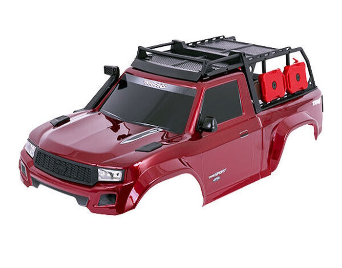 Traxxas 8213-RED Body TRX-4 Sport, Red Clipless - PowerHobby