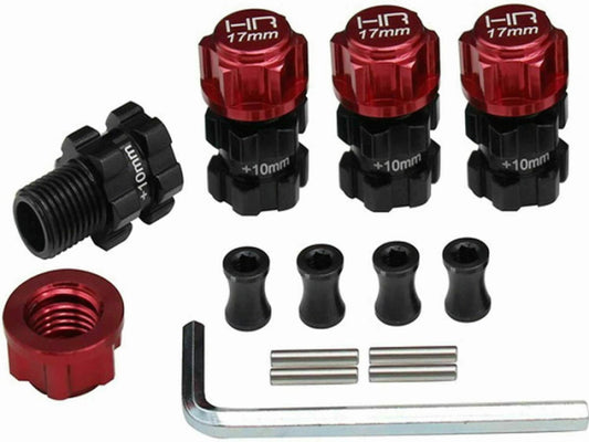 Hot Racing HRAATF117XT02 Arrma 4x4 Heavy Duty 10mm Offset 17mm Hubs (4) - PowerHobby