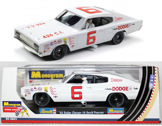 Revell Monogram David Pearson 1966 Dodge Charger Nascar 1/32 Slot Car 85-4842