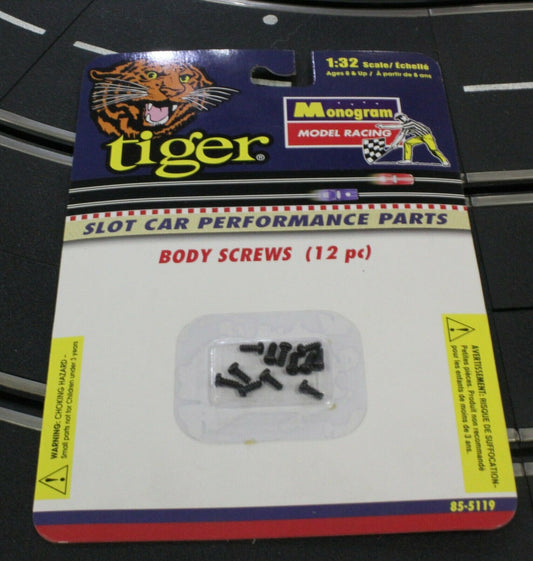 Revell Monogram Tiger Body Screws 12 Pieces Phillips 1/32 Slot Car 85-5119