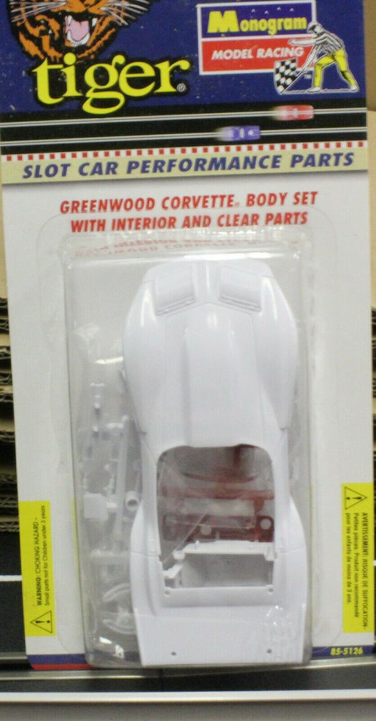 Revell Monogram Greenwood Corvette Body White Kit 1/32 Slot Car 85-5126 855126