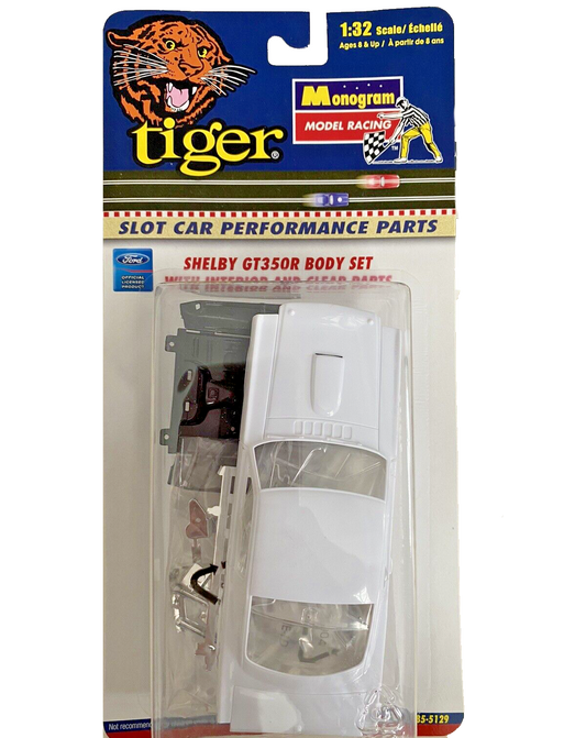 Revell Monogram Mustang Shelby GT350R Body White Kit 1/32 Slot Car 85-5129