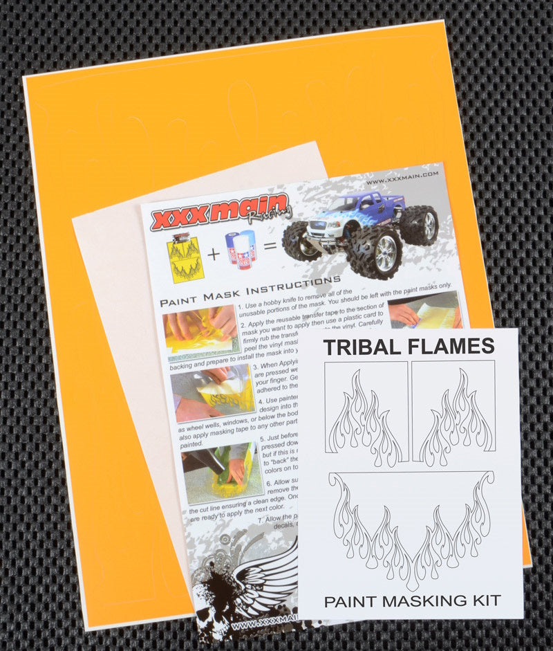 XXX Main 055L Tribal Flames Paint Mask