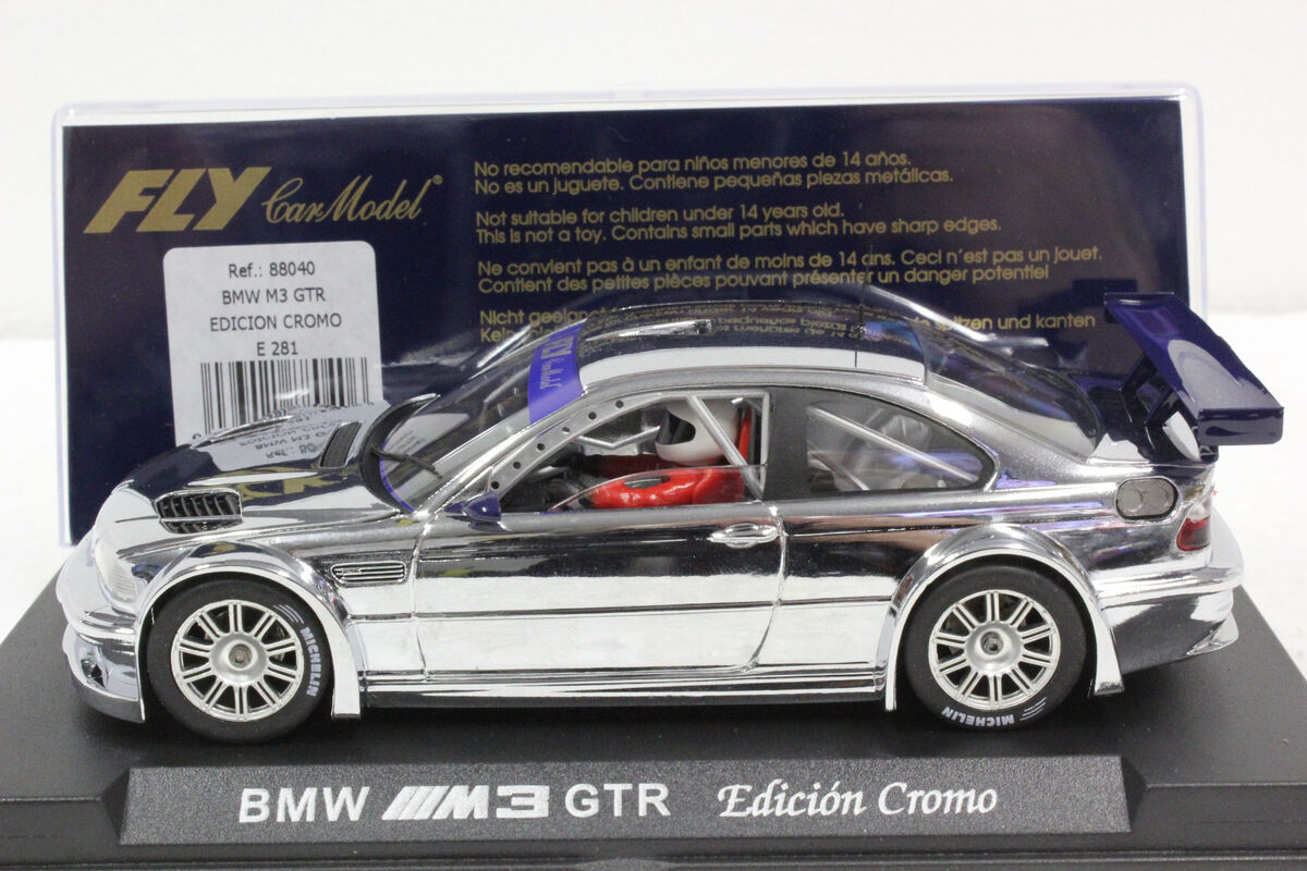 FLY E281 88040 BMW M3 GTR Chrome Edition 1/32 Slot Car