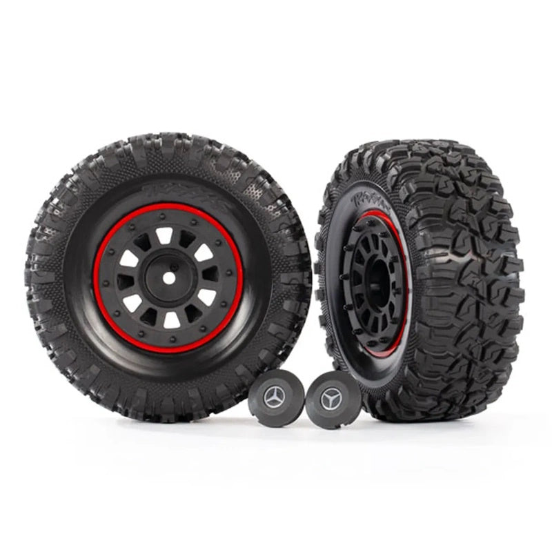 Traxxas TRA8874 - Canyon RT Tires, Mercedes-Benz G 63 2.2" Wheels, Black, TRX-6 - PowerHobby