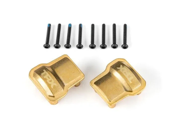 Traxxas TRA9787 Axle Cover Brass 8 Grams Each (2)/ 1.6x12mm CS with Threadlock - PowerHobby