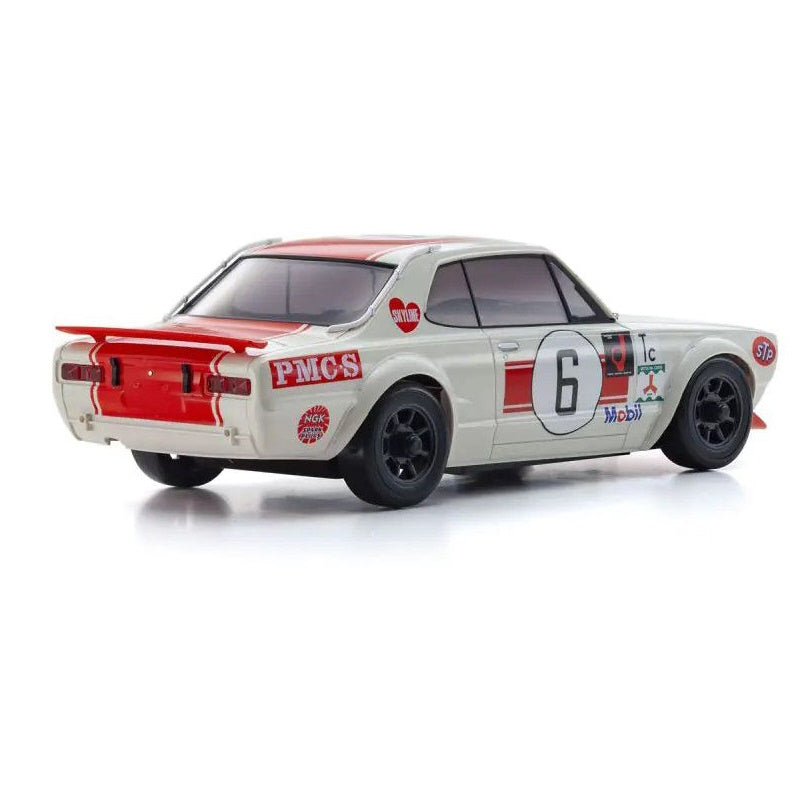 Kyosho KYO32643R 1/28 1972 Nissan Skyline GT-R MINI-Z AWD RTR, Red