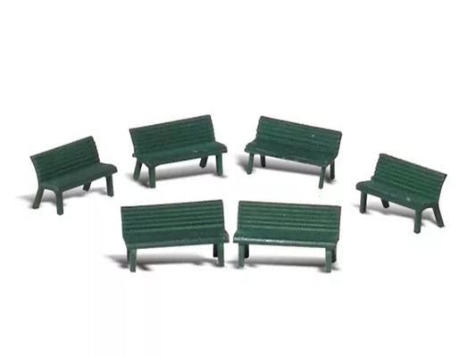 Woodland Scenics A1879 HO Train Figures Park Benches