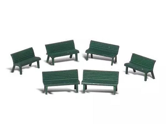 Woodland Scenics A2181 N Train Figures Park Benches