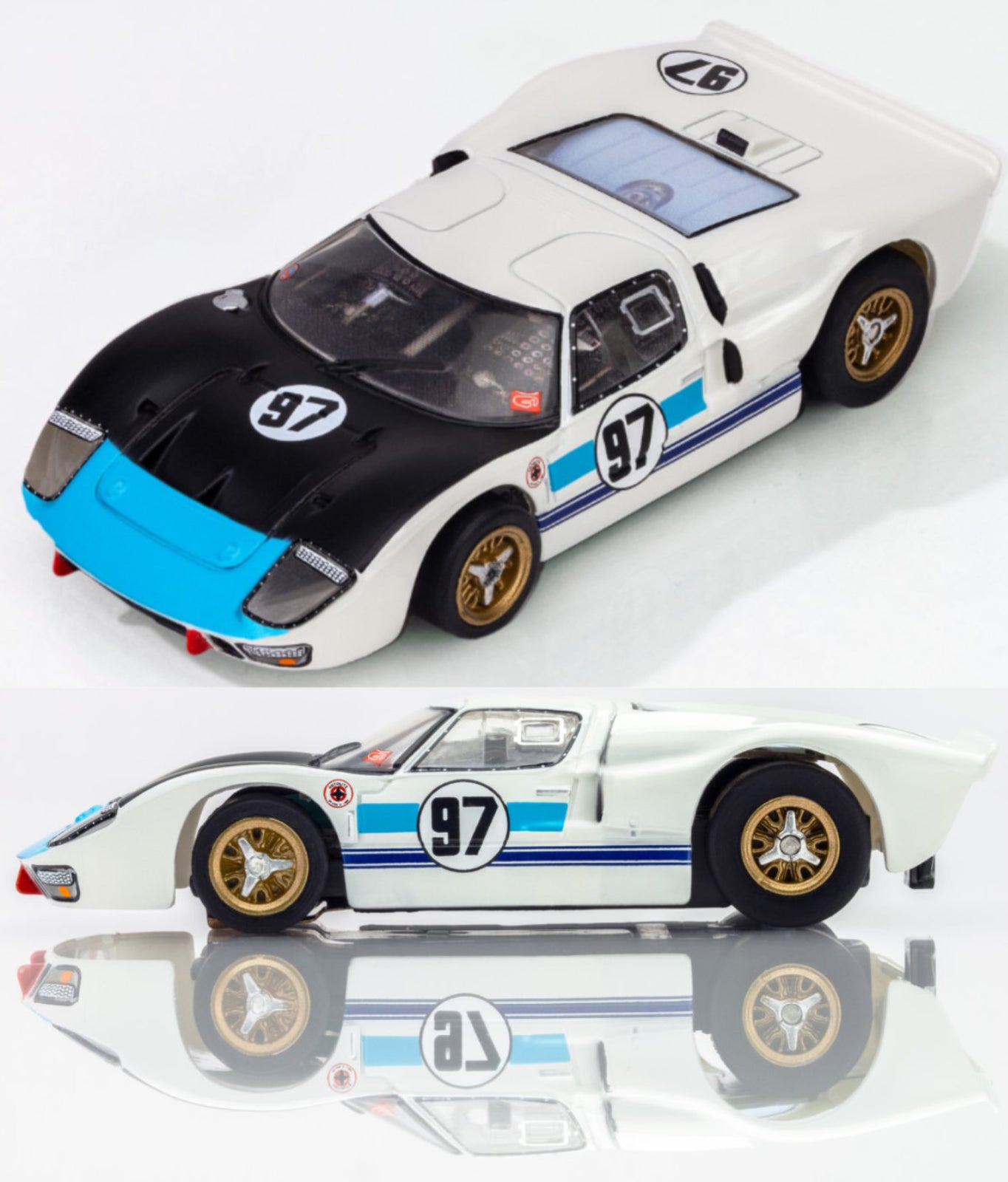 AFX Ford GT40 MKII #97 Daytona HO Slot Car 22058 MegaG+ AFX22058