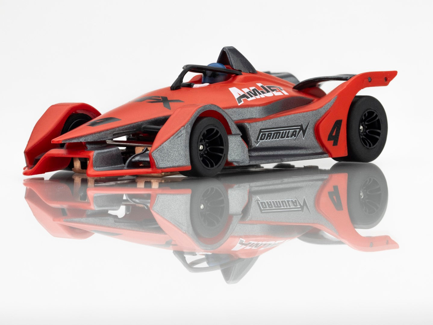 AFX 22066 Formula N Red/Grey Mega G+ HO Slot Car Racemasters AFX22066