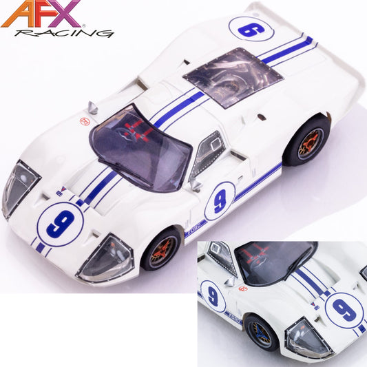 AFX 22078 Ford GT40 Mark IV #9 White HO Slot Car AFX22078 Mega G+