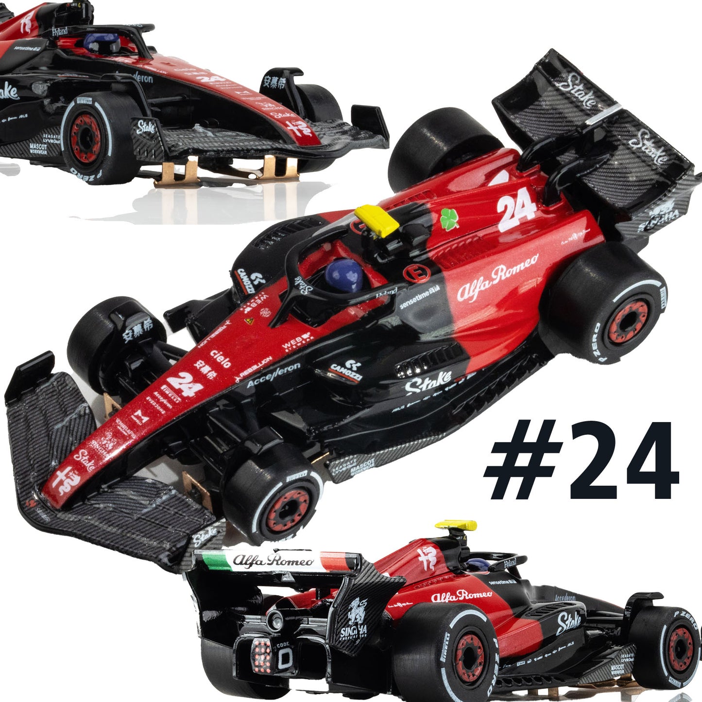 AFX 22084 2023 Alfa Romeo F1 Valterri Bottas #24 HO Slot Car Formula 1 AFX22084 - PowerHobby