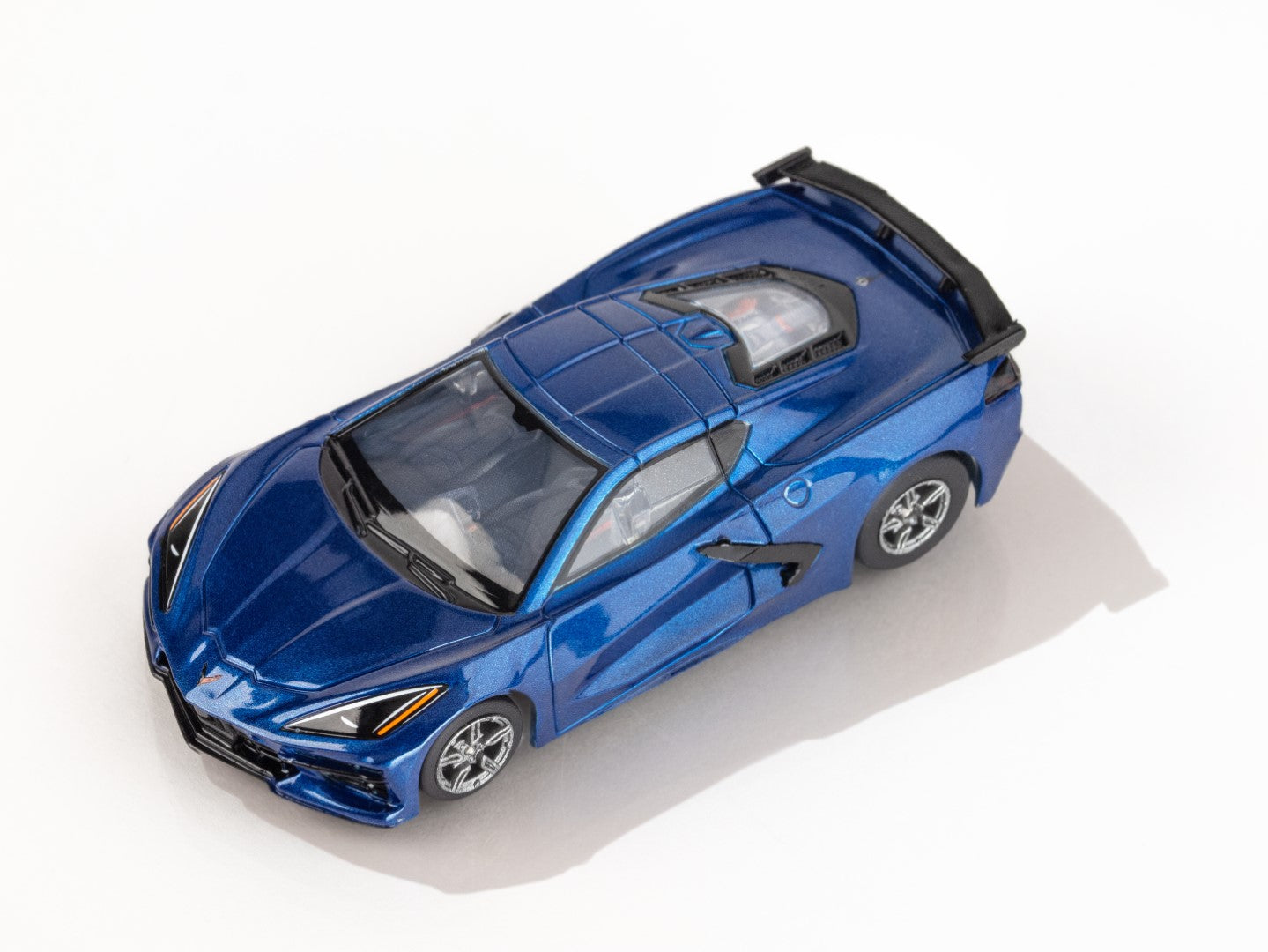 AFX Corvette C8 Riptide Blue Metallic HO Slot Car 22094 Mega G+