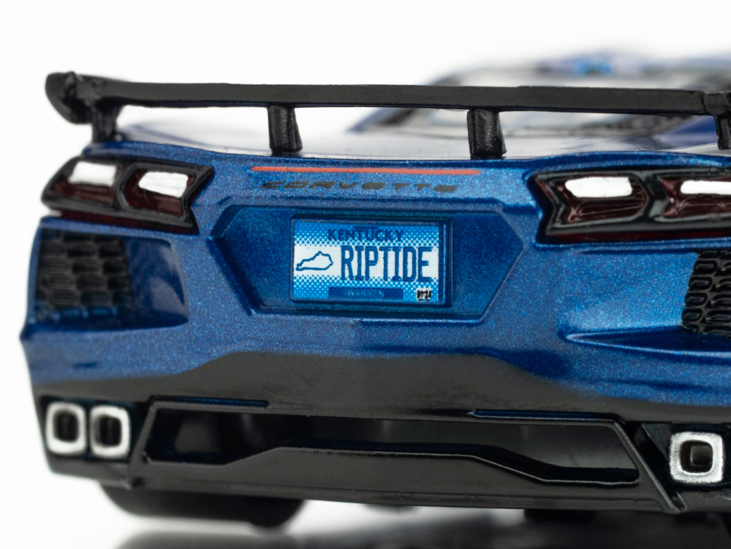 AFX Corvette C8 Riptide Blue Metallic HO Slot Car 22094 Mega G+