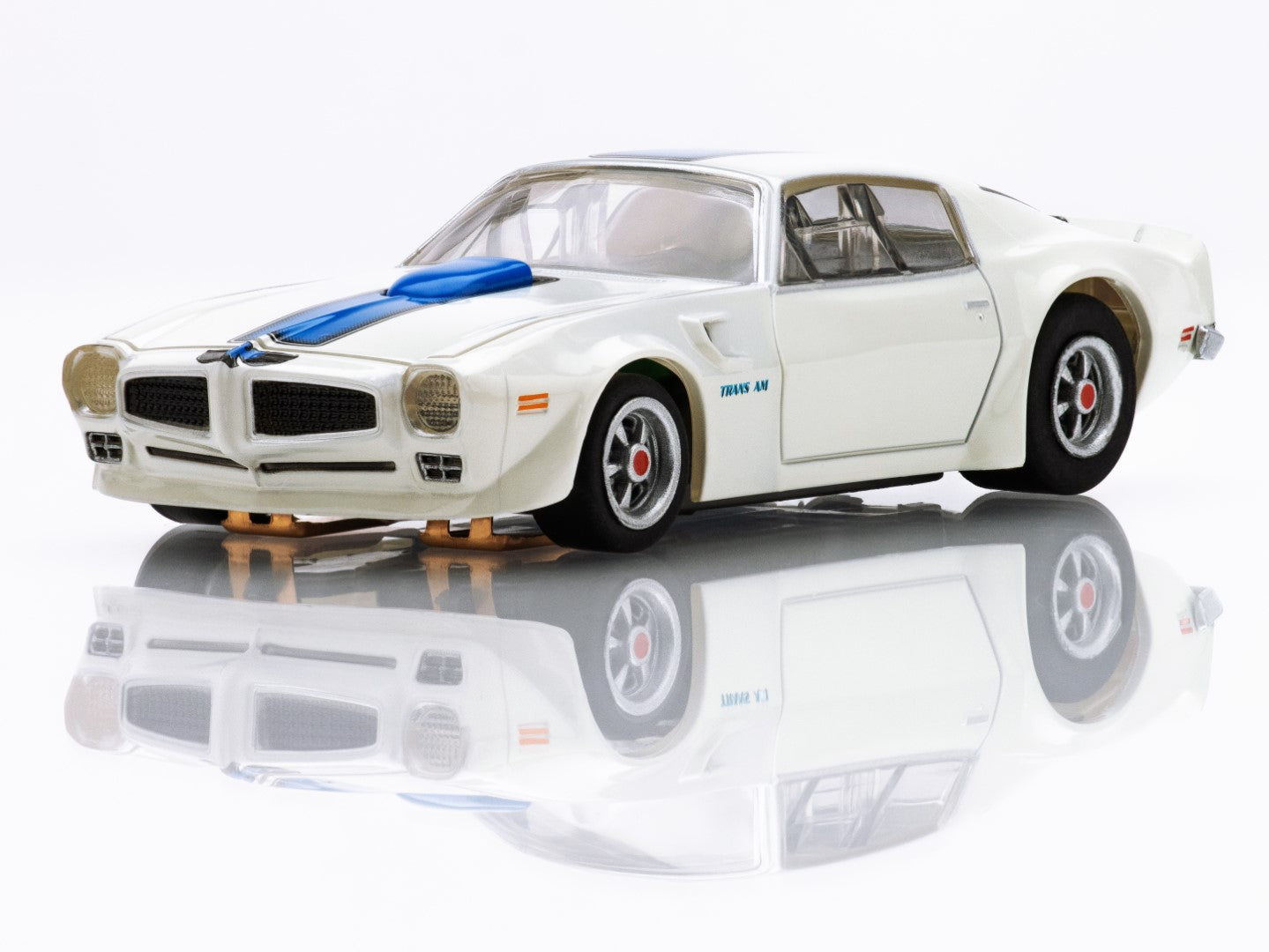 AFX 1970 Pontiac Firebird Trans Am White HO Slot Car 22096 Mega G+ AFX22096