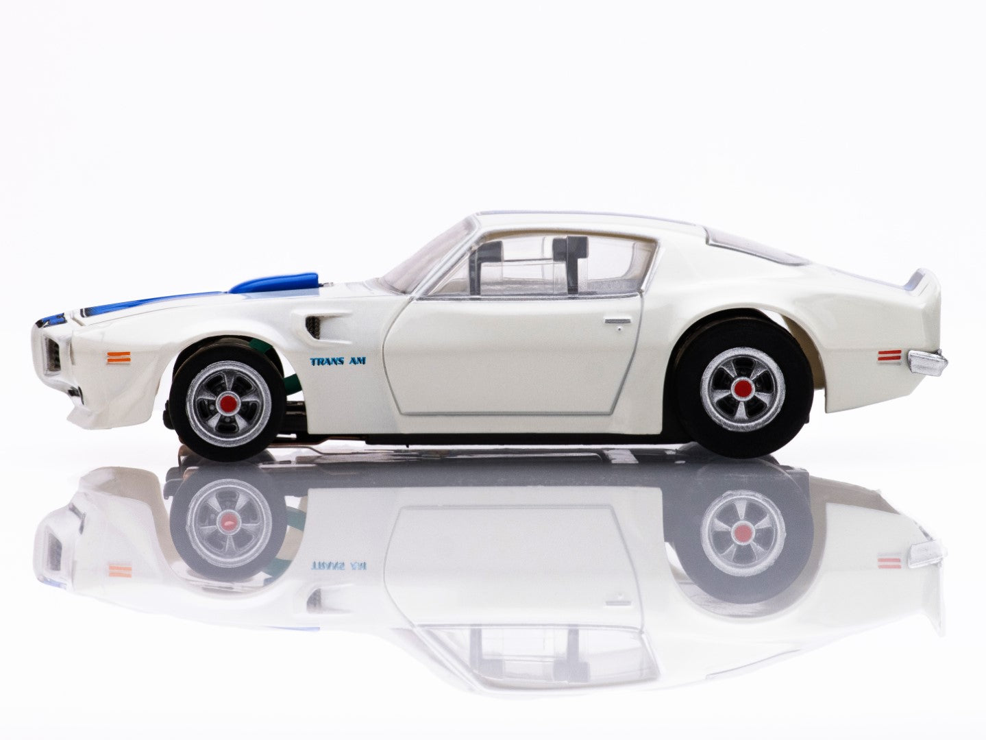 AFX 1970 Pontiac Firebird Trans Am White HO Slot Car 22096 Mega G+ AFX22096