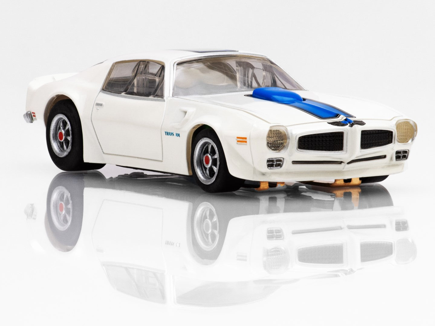 AFX 1970 Pontiac Firebird Trans Am White HO Slot Car 22096 Mega G+ AFX22096