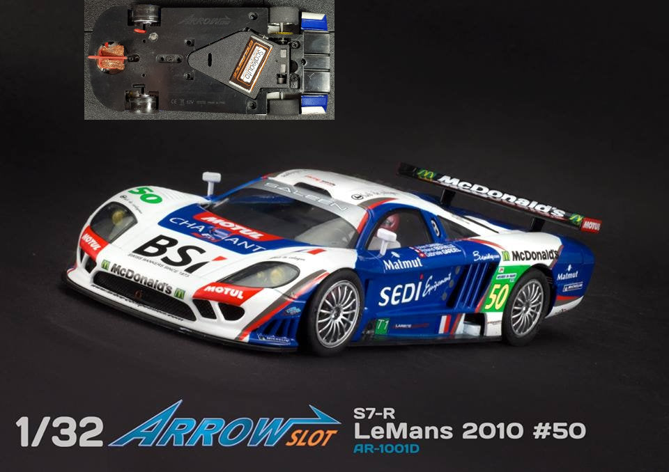 Arrow Slot Saleen S7-R Le Mans 2010 1/32 Slot Car AR-1001D ArrowSlot