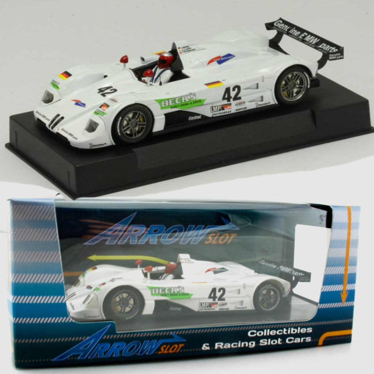 Arrow Slot BMW V12 LMR Winner Sebring 1999 1/32 Slot Car AR-1002A ArrowSlot