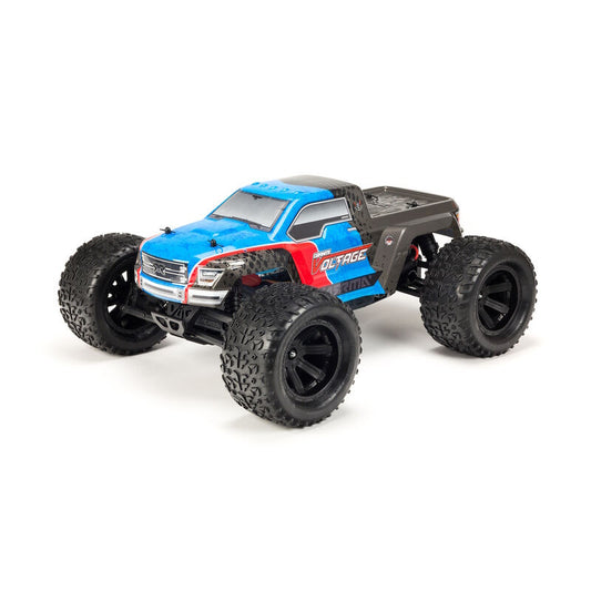 Arrma ARA102727T2 1/10 GRANITE VOLTAGE 2WD Brushed Mega Monster Truck RTR, Blue