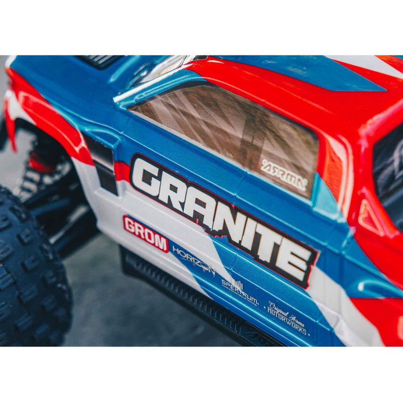 Arrma ARA2102T1 Granite Grom MEGA 4WD 380 Brushed 1/18 Monster Truck RTR Blue - PowerHobby