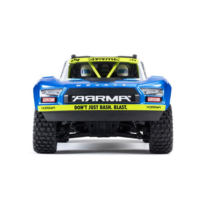 ARRMA MOJAVE GROM 4x4 SMART Small Scale Desert Truck Blue/White - ARA2104T2