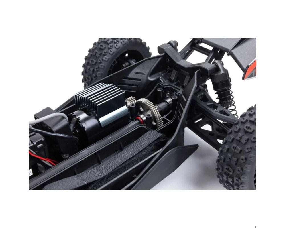 Arrma ARA2106T1 Typhon Grom MEGA 4WD 380 Brushed 1/18 Buggy RTR Blue/Silver.