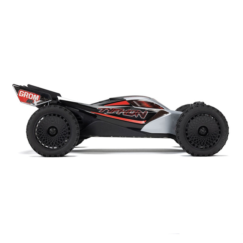 Arrma 2306T1 TYPHON GROM 223S BLX Brushless 4X4 Small Scale Buggy RTR, Silver