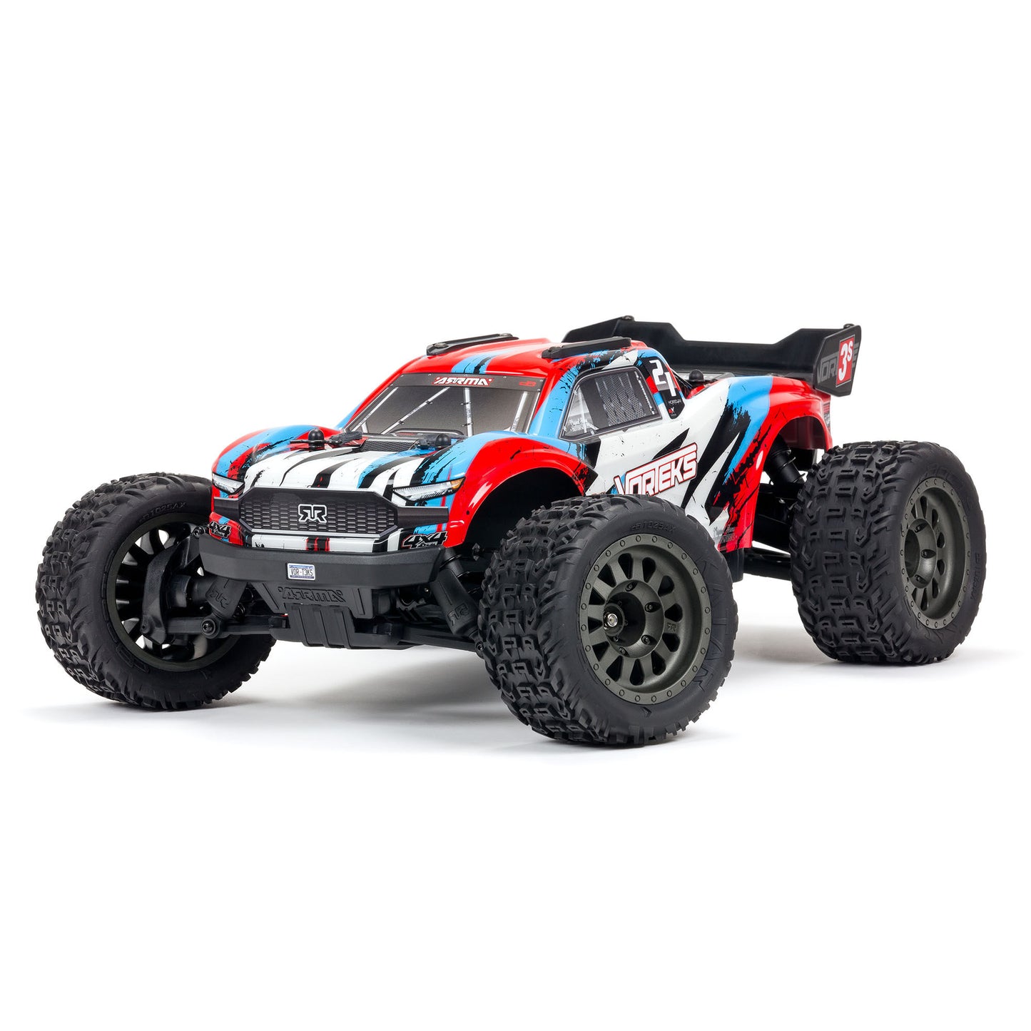 ARRMA ARA4305V3T1 RC Truck 1/10 VORTEKS 4X4 3S BLX Stadium Truck RTR Red