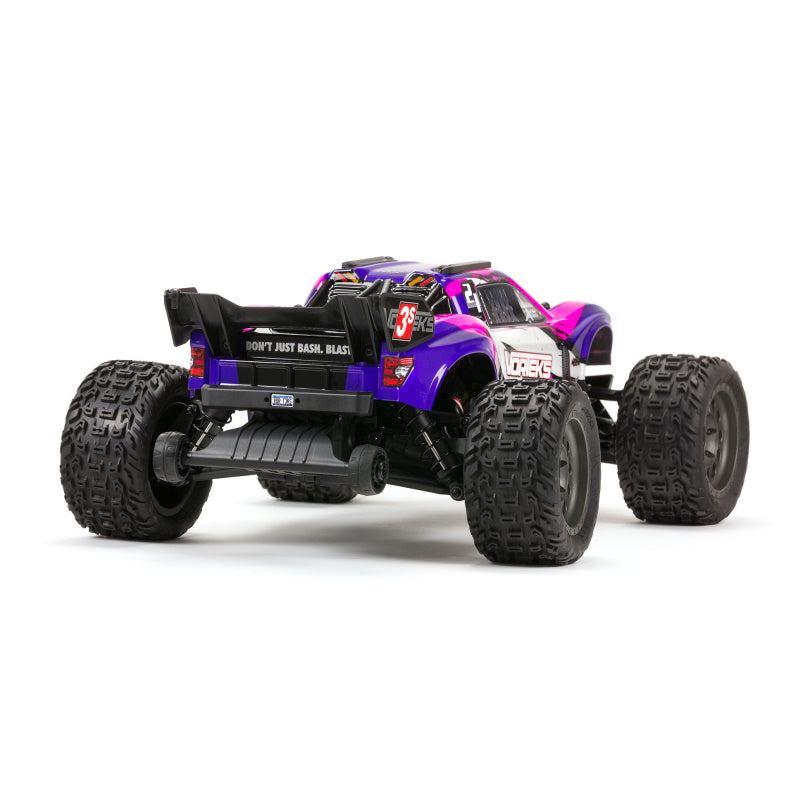 ARRMA ARA4305V3T3 RC Truck 1/10 VORTEKS 4X4 3S BLX Stadium Truck RTR Purple