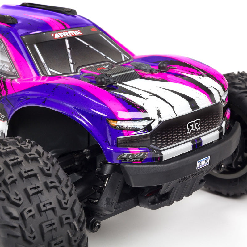 ARRMA ARA4305V3T3 RC Truck 1/10 VORTEKS 4X4 3S BLX Stadium Truck RTR Purple