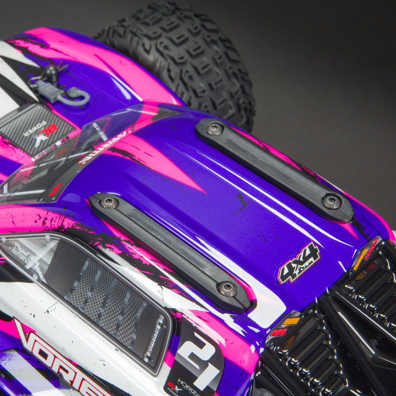 ARRMA ARA4305V3T3 RC Truck 1/10 VORTEKS 4X4 3S BLX Stadium Truck RTR Purple