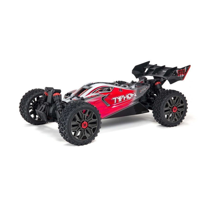 ARRMA ARA4306V3 TYPHON 4X4 V3 1/8 3S BLX Brushless Buggy RTR - Red