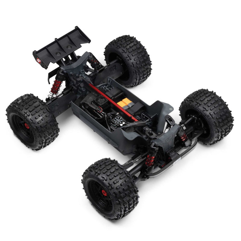 ARRMA ARA4410V2T3 1/10 OUTCAST 4X4 4S V2 BLX Stunt Brushless Truck RTR, Gunmetal