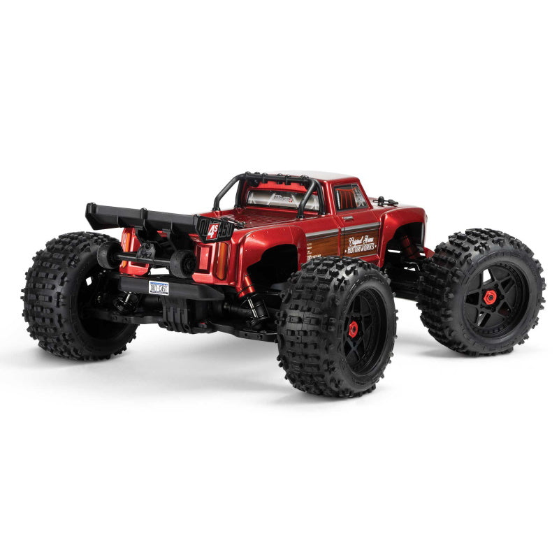 ARRMA ARA4410V2T4 1/10 OUTCAST 4X4 4S V2 BLX Stunt Brushless Truck RTR, Red