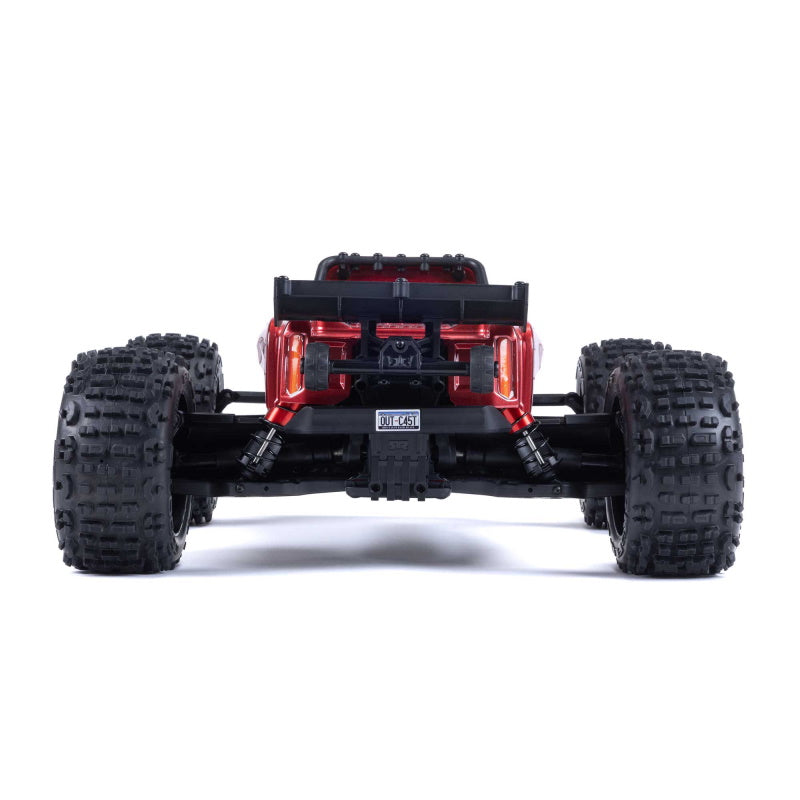 ARRMA ARA4410V2T4 1/10 OUTCAST 4X4 4S V2 BLX Stunt Brushless Truck RTR, Red