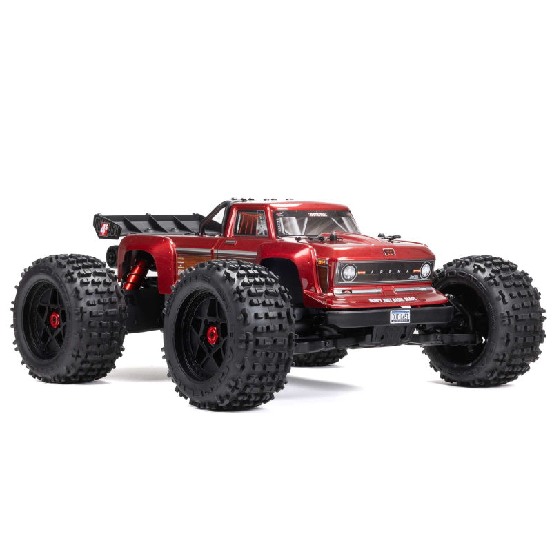 ARRMA ARA4410V2T4 1/10 OUTCAST 4X4 4S V2 BLX Stunt Brushless Truck RTR, Red