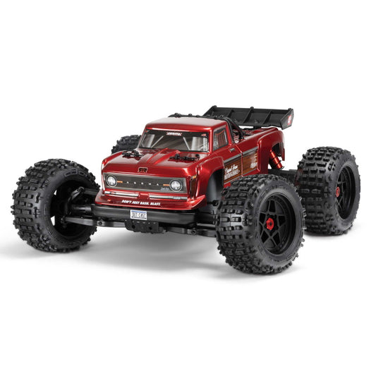 ARRMA ARA4410V2T4 1/10 OUTCAST 4X4 4S V2 BLX Stunt Brushless Truck RTR, Red