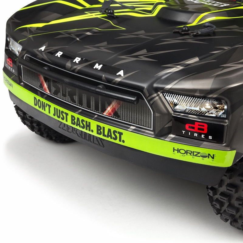 Arrma 1/7 MOJAVE 6S V2 4X4 BLX Desert Truck with Spektrum Firma RTR, Green/Black