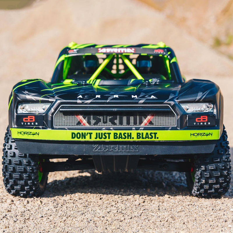 Arrma 1/7 MOJAVE 6S V2 4X4 BLX Desert Truck with Spektrum Firma RTR, Green/Black