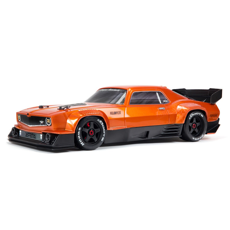 ARRMA 7617V2T2 1/7 FELONY 6S BLX Street Bash All-Road Muscle Car RTR Orange